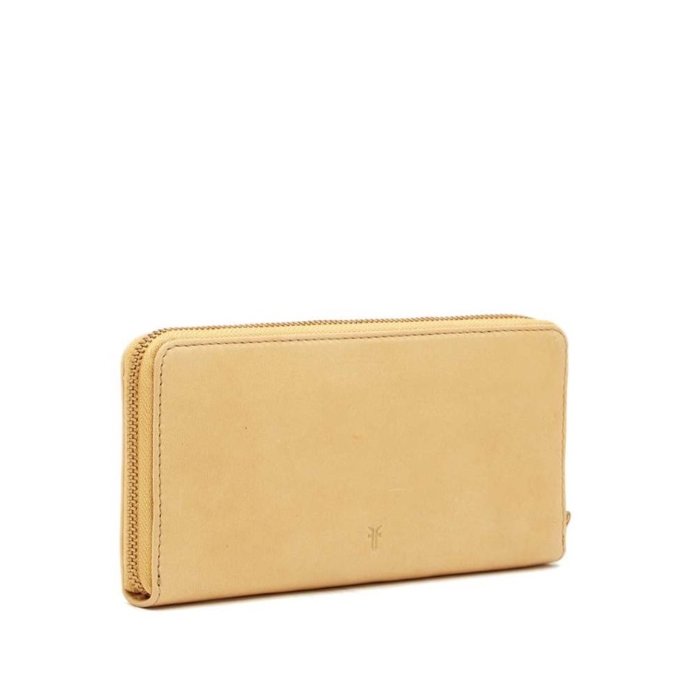 New FryeCampus Rivet Zip Leather Wallet - Picture 2 of 7